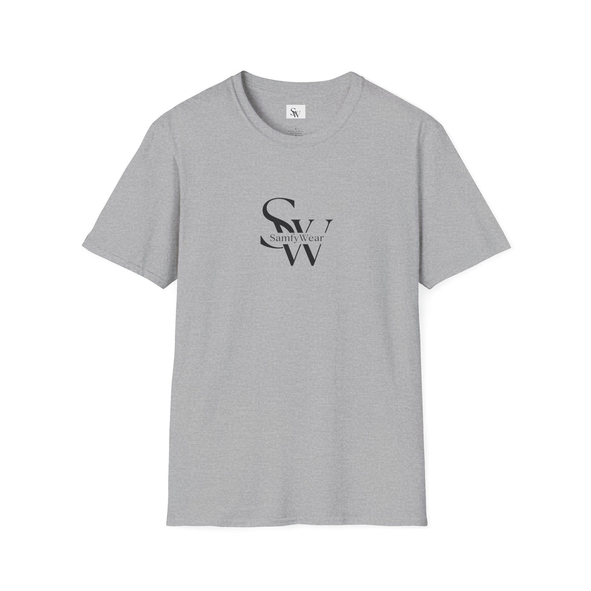 SamfyWear Minimal Logo T‑Shirt — Classic Monogram Tee