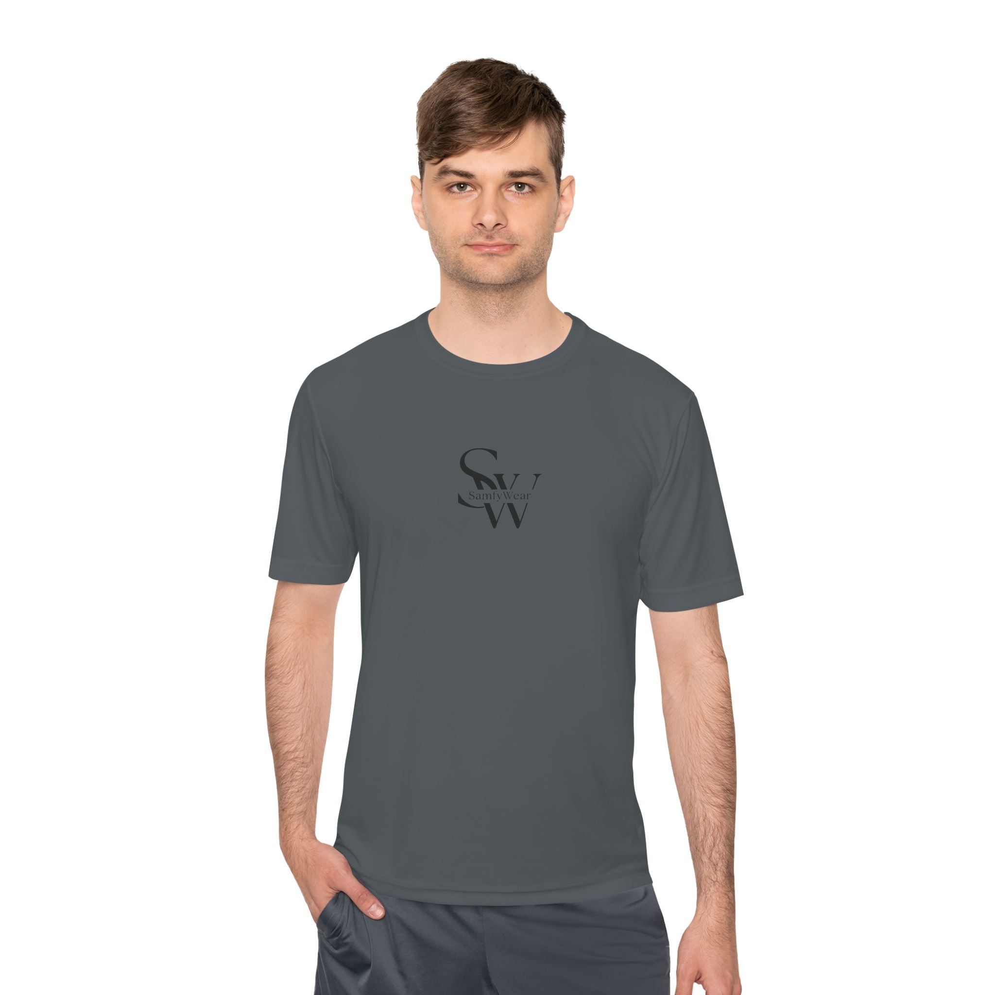 SW Logo Moisture-Wicking Tee — Minimalist Performance Shirt