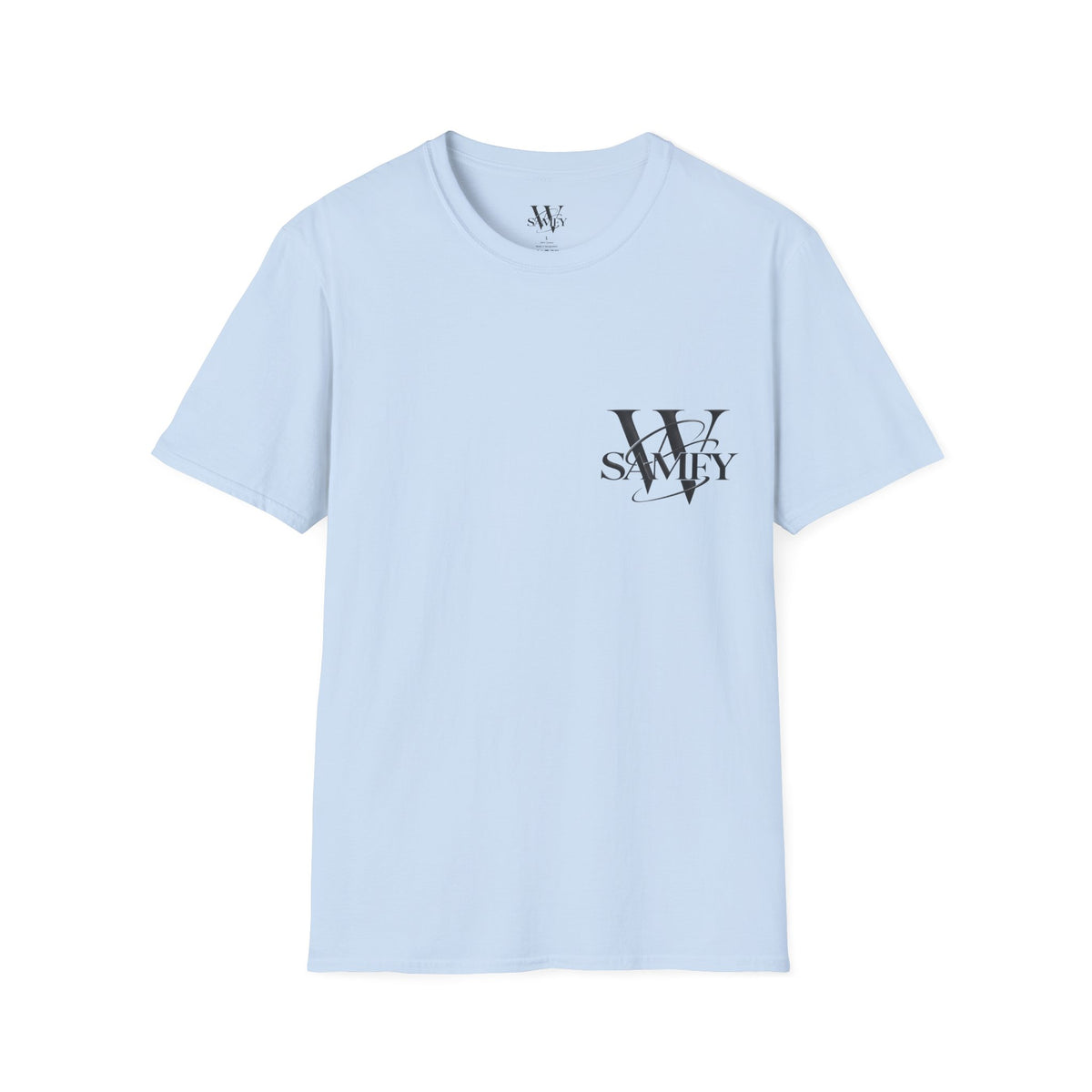 Minimal Monogram 'W' & 'SAMEY' Chest Logo T-Shirt