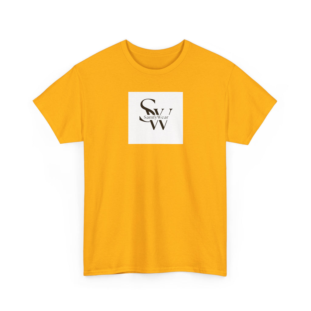 Minimalist 'SW' Monogram Tee — Small Chest Logo Cotton T-Shirt