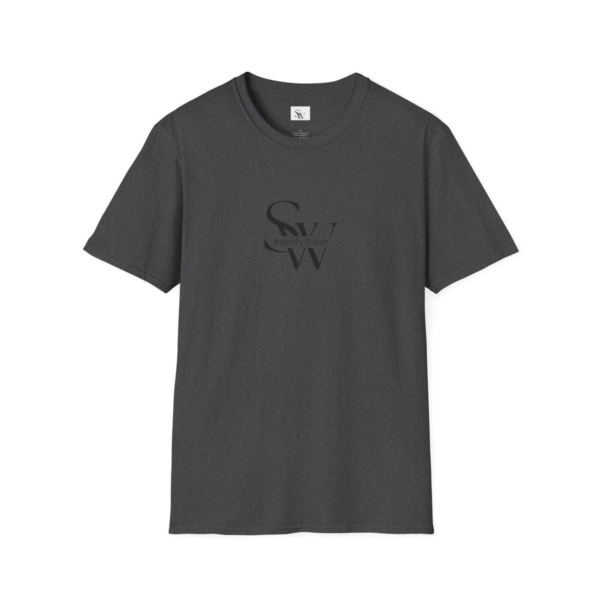 SamfyWear Minimal Logo T‑Shirt — Classic Monogram Tee