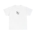 Minimalist 'SW' Monogram Tee — Small Chest Logo Cotton T-Shirt
