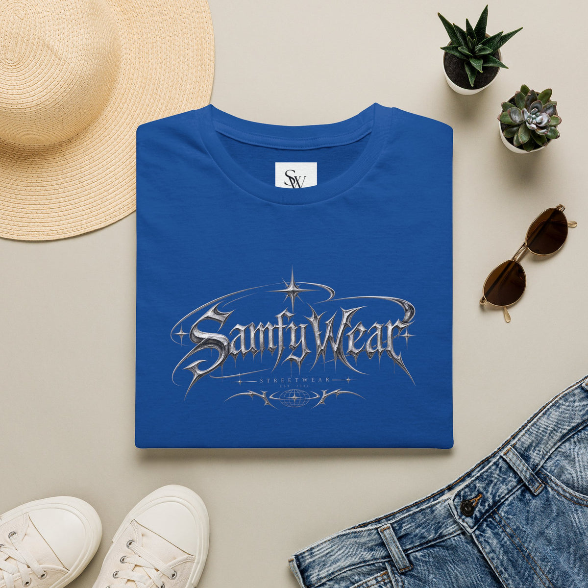 Sanity Wear Gothic Logo T‑Shirt — Edgy Streetwear Graphic Tee