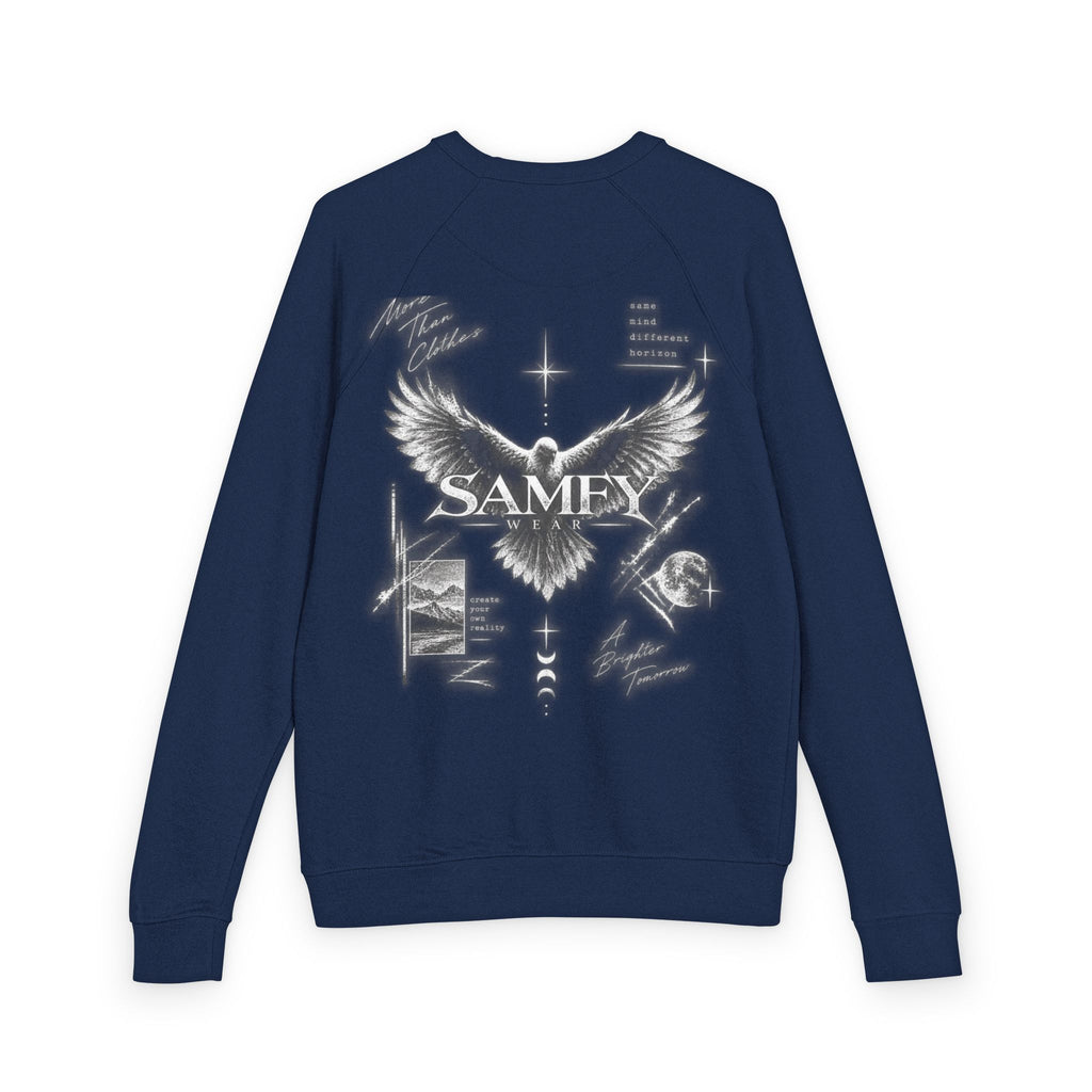Samey Angel Wings Graphic Crewneck Sweatshirt
