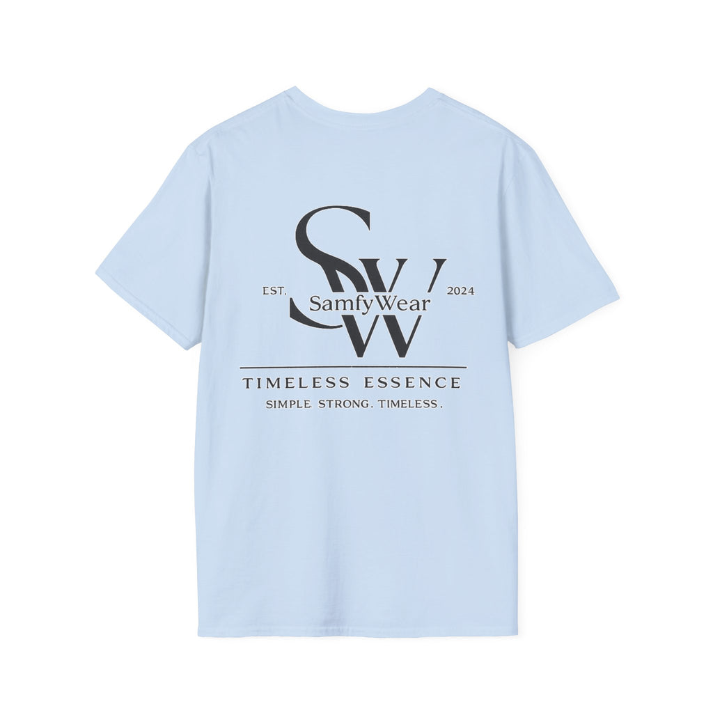 SamfyWear Minimal Logo T‑Shirt — Classic Monogram Tee