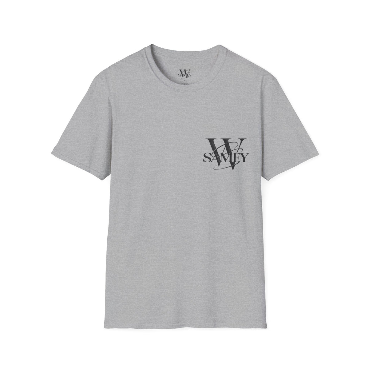 Minimal Monogram 'W' & 'SAMEY' Chest Logo T-Shirt