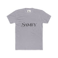Samfy ‘Street Cred Over Credit’ Graphic Tee — Vintage Text Cotton Crew Shirt