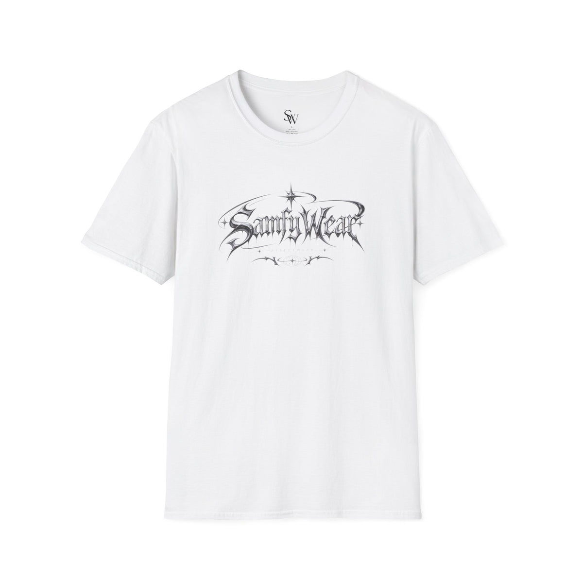 Sanity Wear Gothic Logo T‑Shirt — Edgy Streetwear Graphic Tee