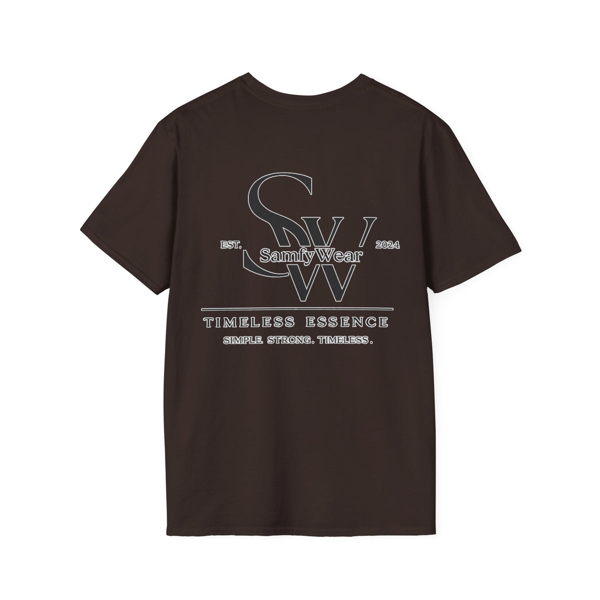 SamfyWear Minimal Logo T‑Shirt — Classic Monogram Tee