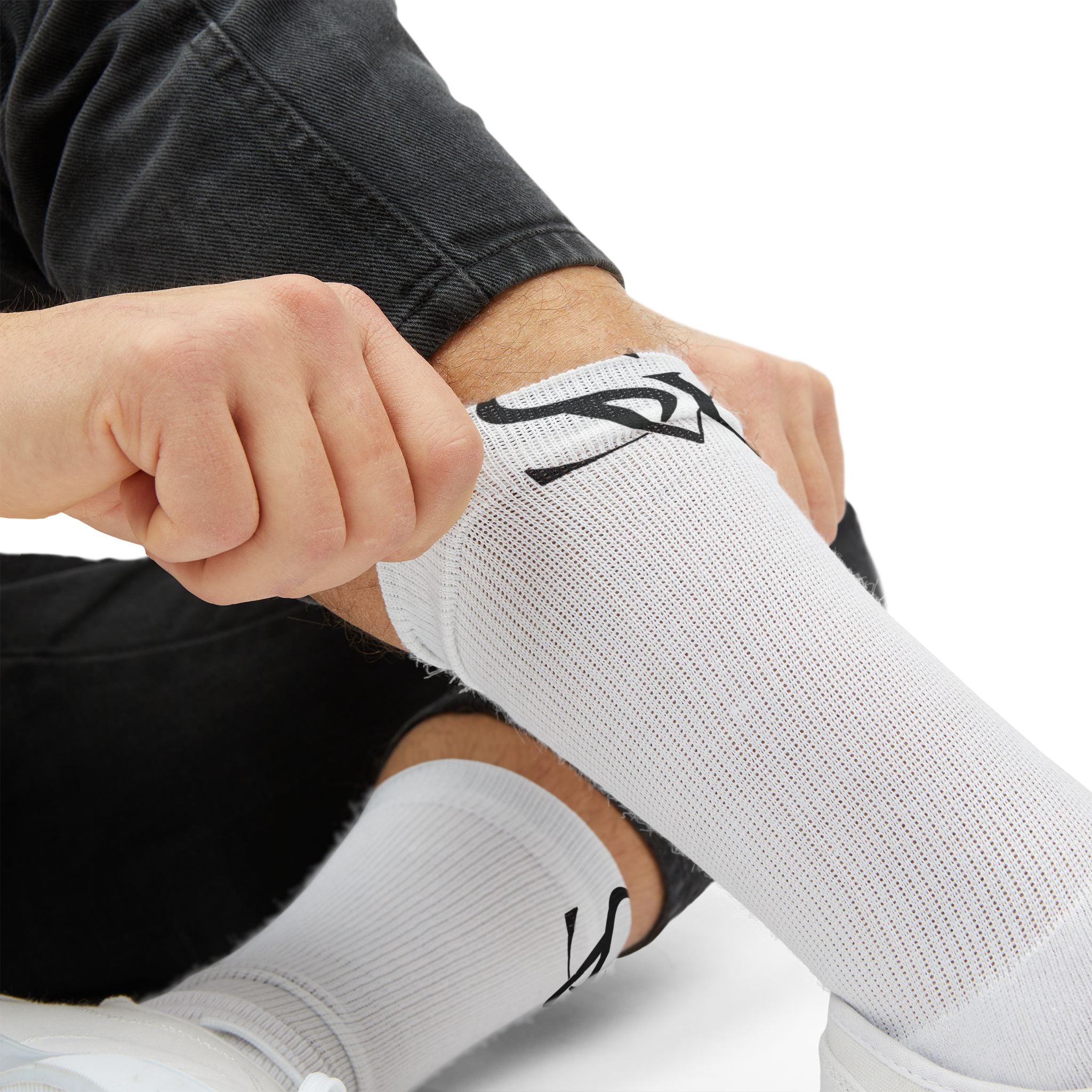 Monogram Sublimation Socks — Personalized AS Initial Crew Socks