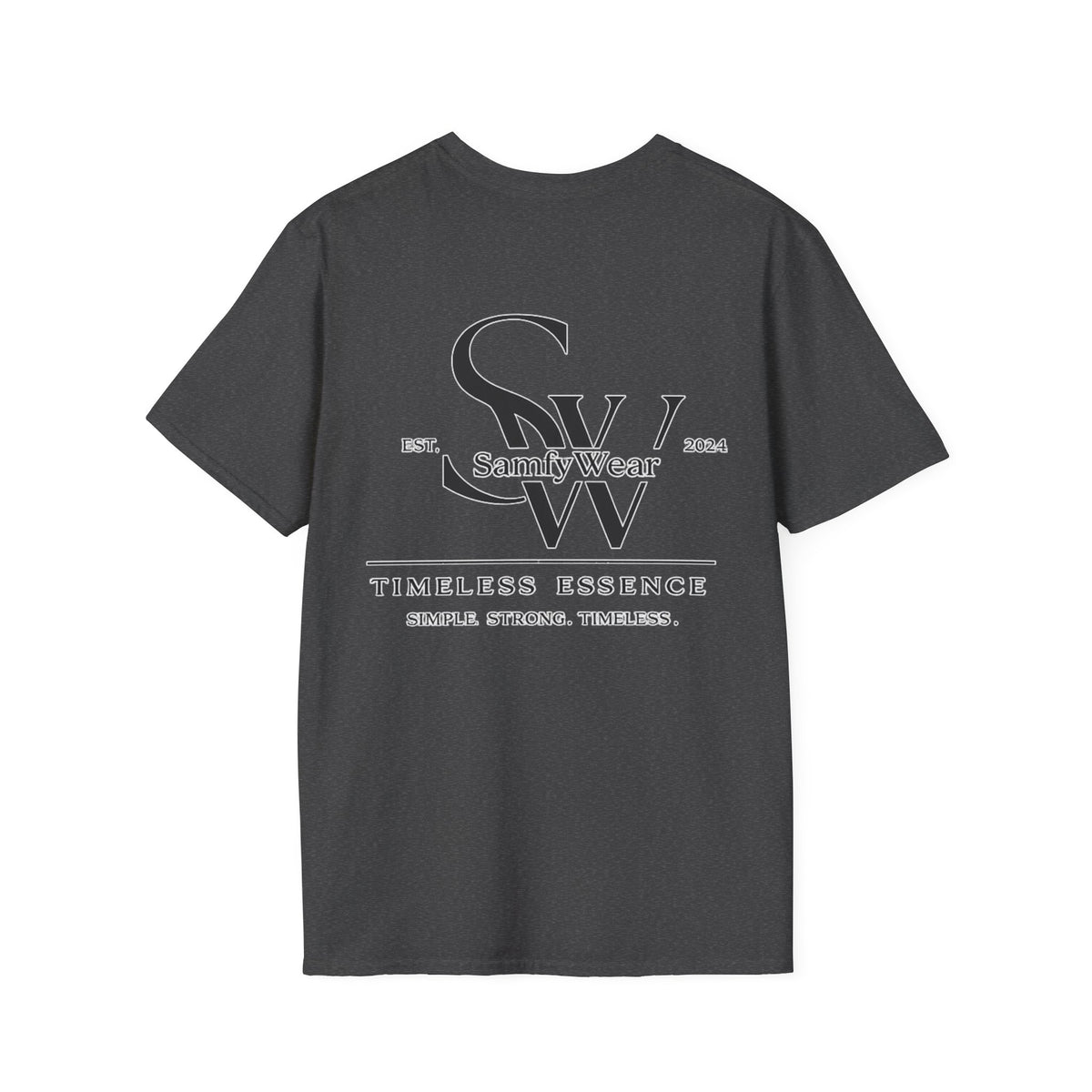 SamfyWear Minimal Logo T‑Shirt — Classic Monogram Tee
