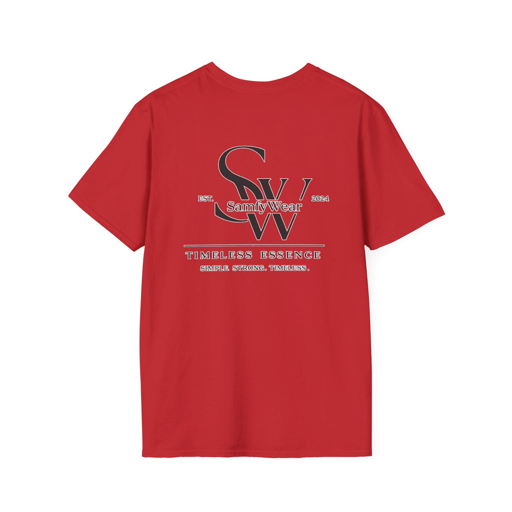 Minimalist Monogram T‑Shirt — 'SW' Slim Script Logo