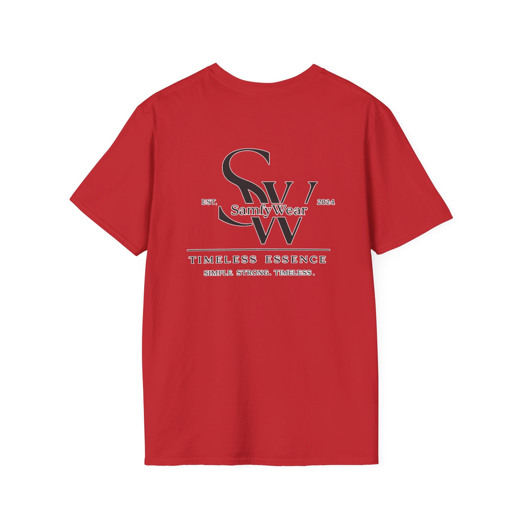 Minimalist Monogram T‑Shirt — 'SW' Slim Script Logo