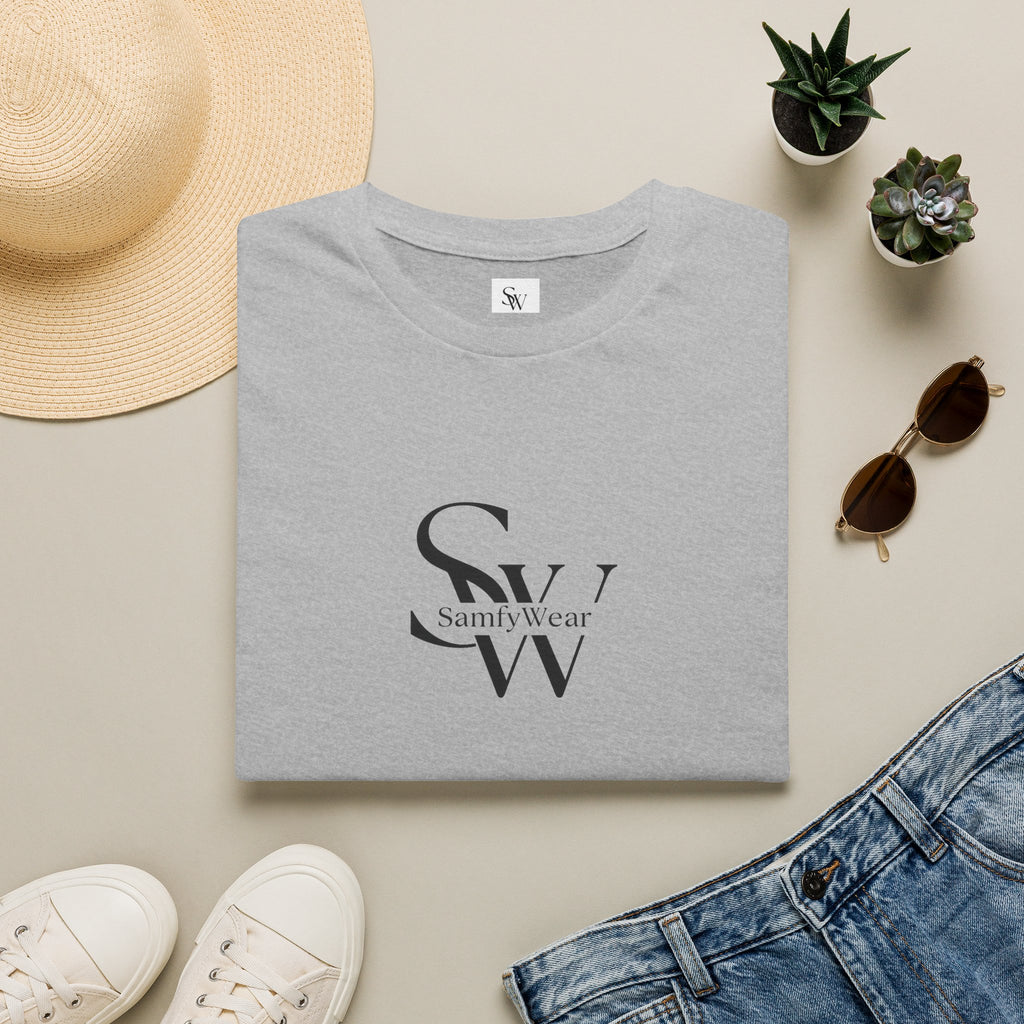 SamfyWear Minimal Logo T‑Shirt — Classic Monogram Tee
