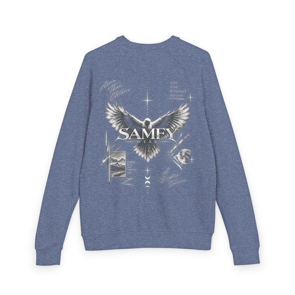 Samey Angel Wings Graphic Crewneck Sweatshirt