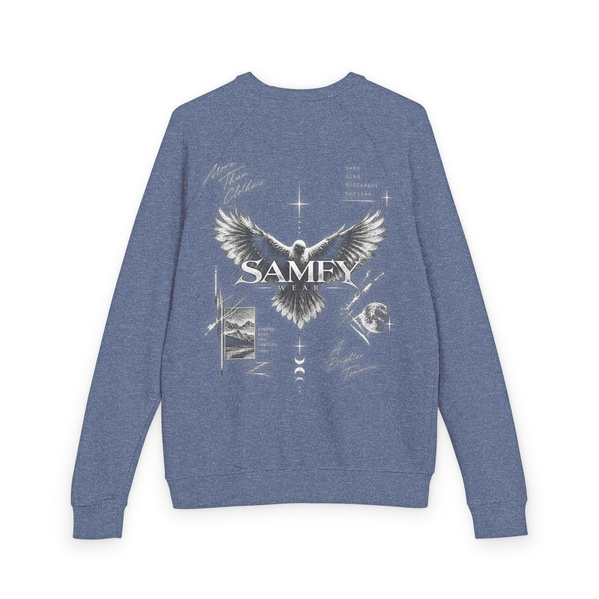 Samey Angel Wings Graphic Crewneck Sweatshirt