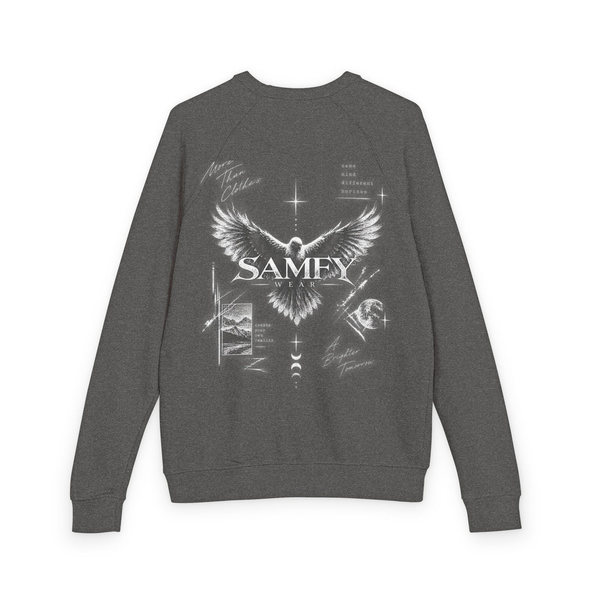 Samey Angel Wings Graphic Crewneck Sweatshirt