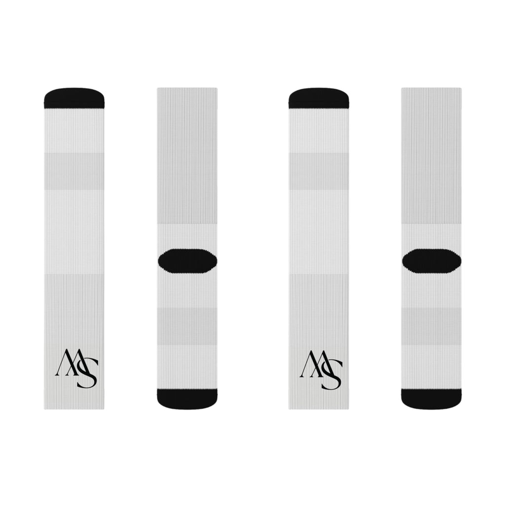 Monogram Sublimation Socks — Personalized AS Initial Crew Socks