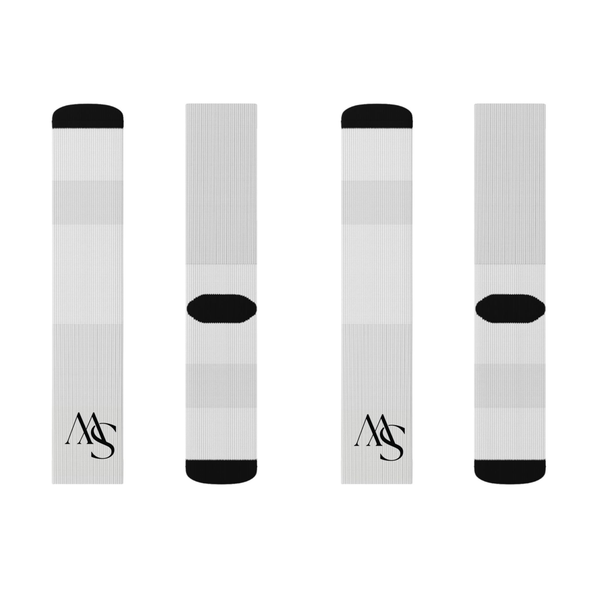 Monogram Sublimation Socks — Personalized AS Initial Crew Socks