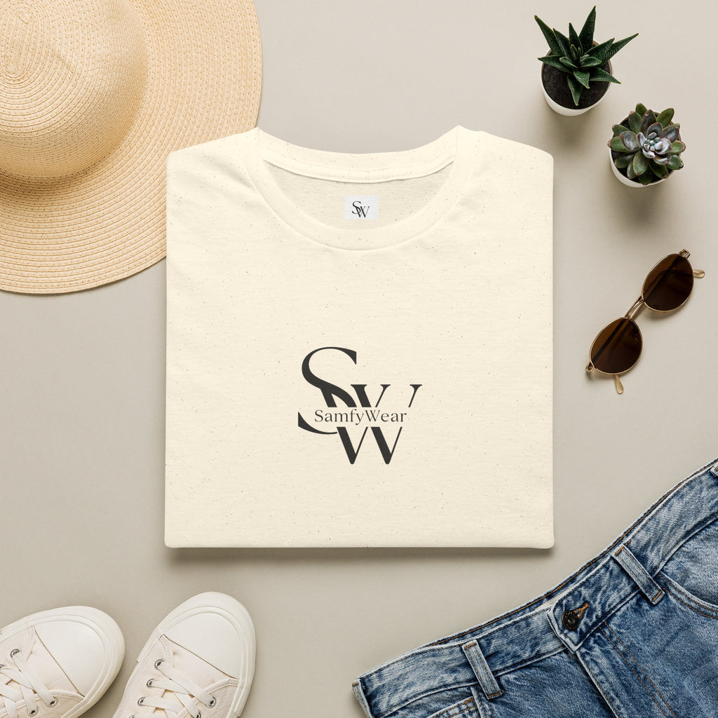 Minimalist Monogram T‑Shirt — 'SW' Slim Script Logo