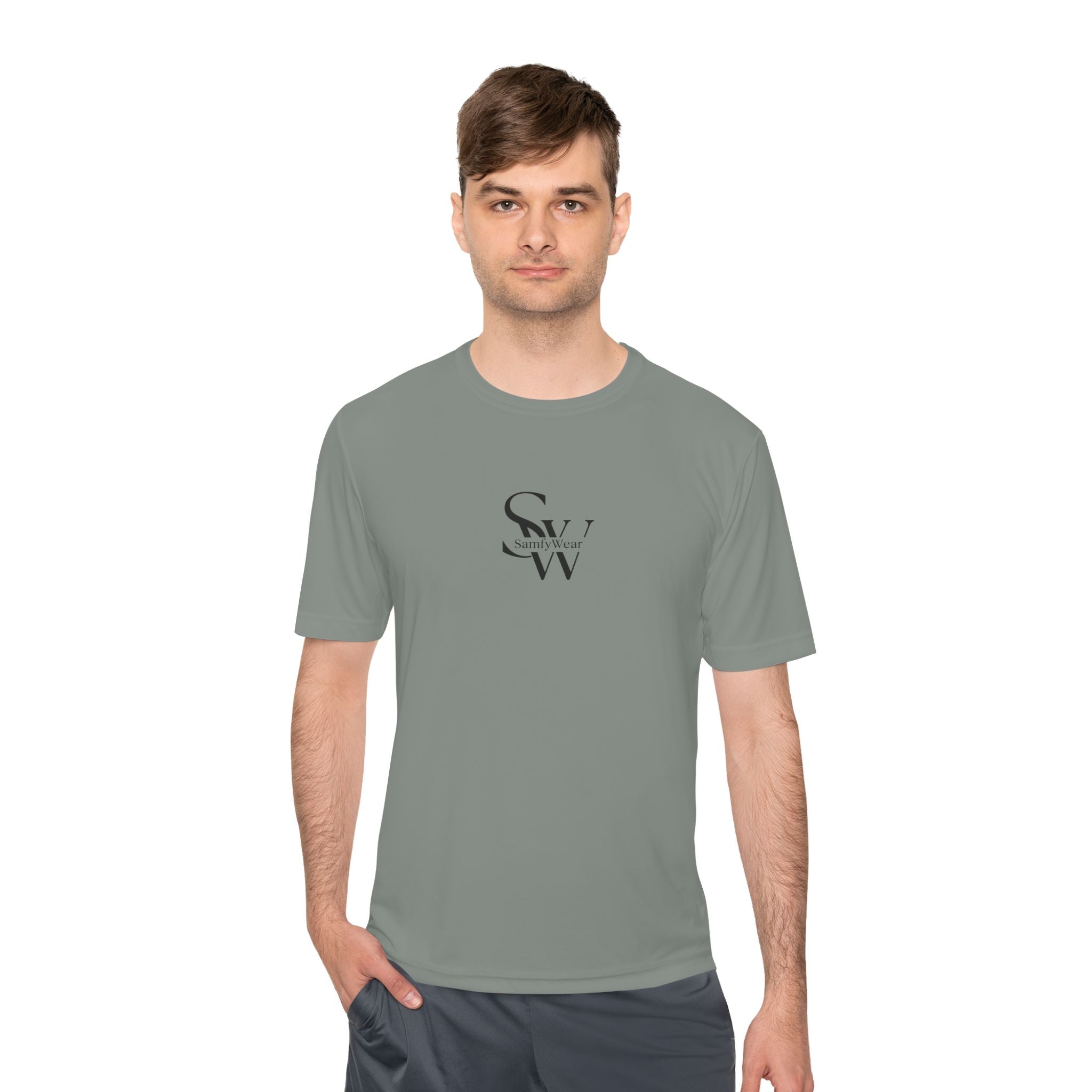 SW Logo Moisture-Wicking Tee — Minimalist Performance Shirt