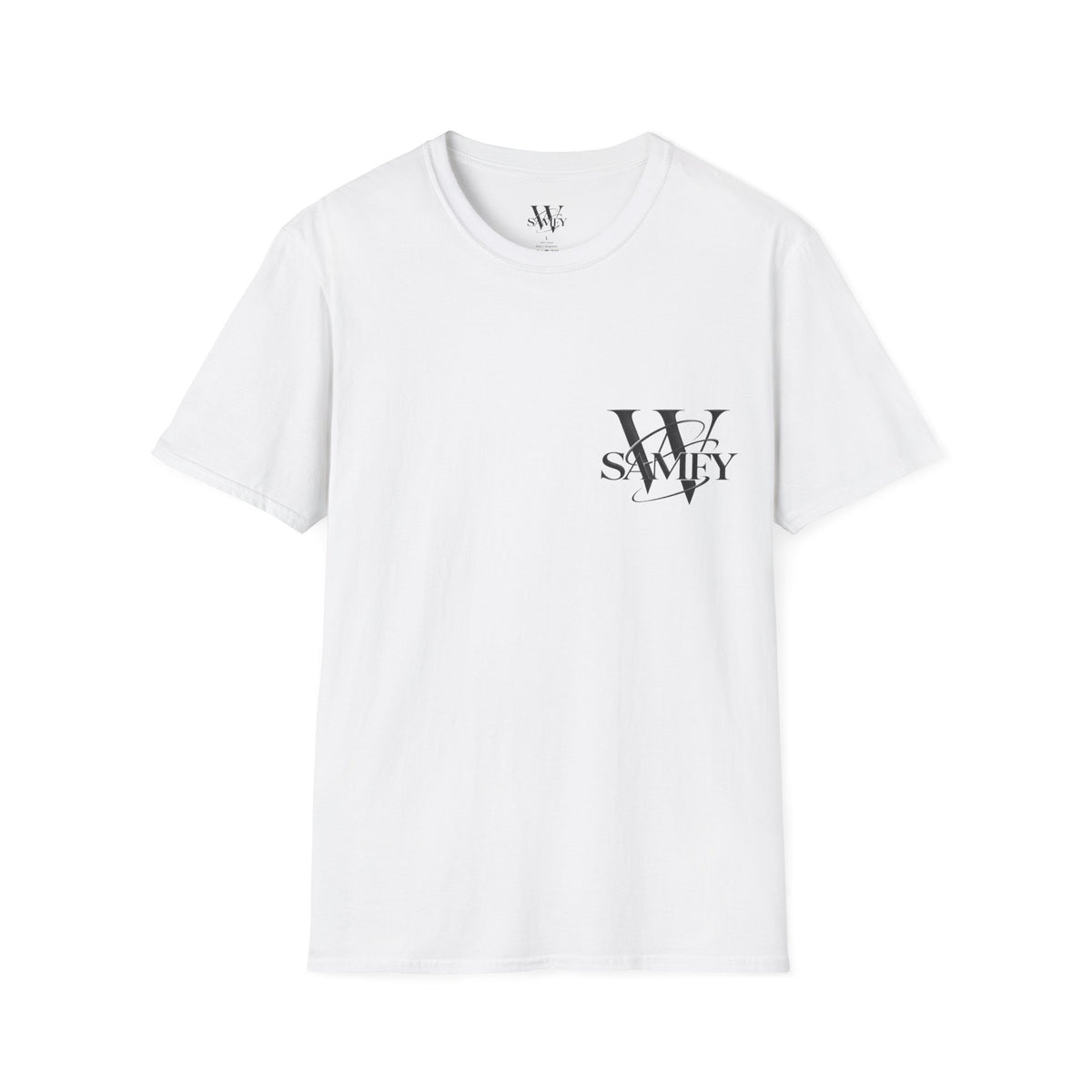 Minimal Monogram 'W' & 'SAMEY' Chest Logo T-Shirt