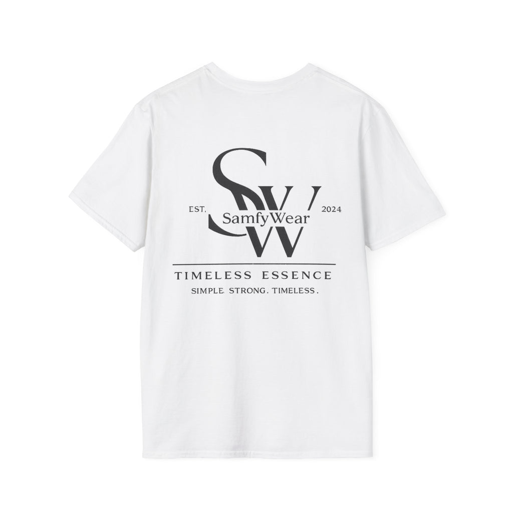 SamfyWear Minimal Logo T‑Shirt — Classic Monogram Tee