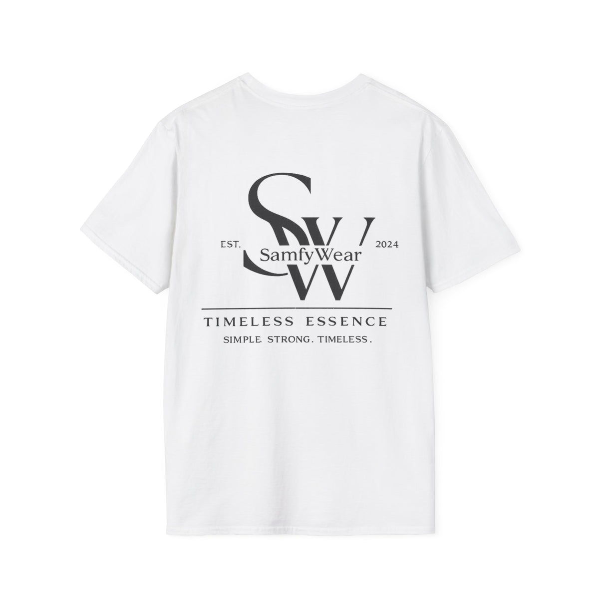 SamfyWear Minimal Logo T‑Shirt — Classic Monogram Tee