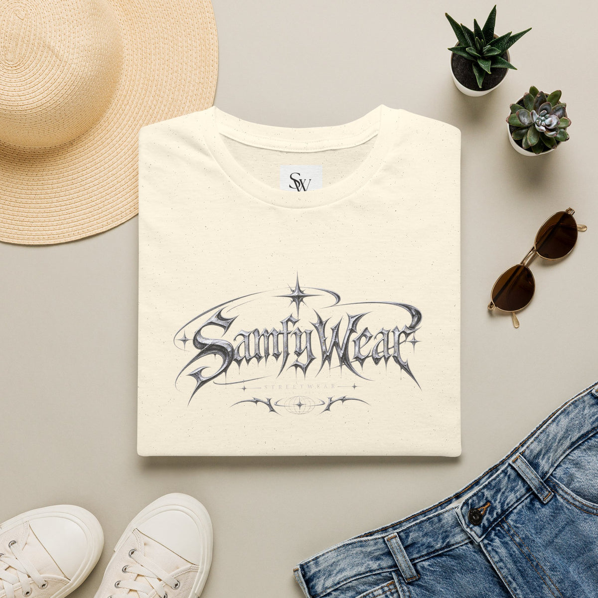 Sanity Wear Gothic Logo T‑Shirt — Edgy Streetwear Graphic Tee