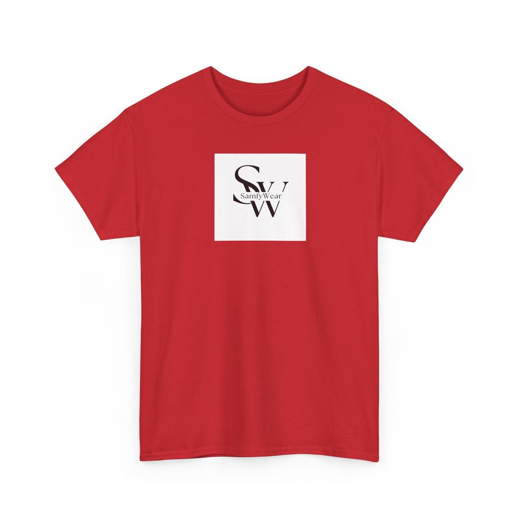 Minimalist 'SW' Monogram Tee — Small Chest Logo Cotton T-Shirt