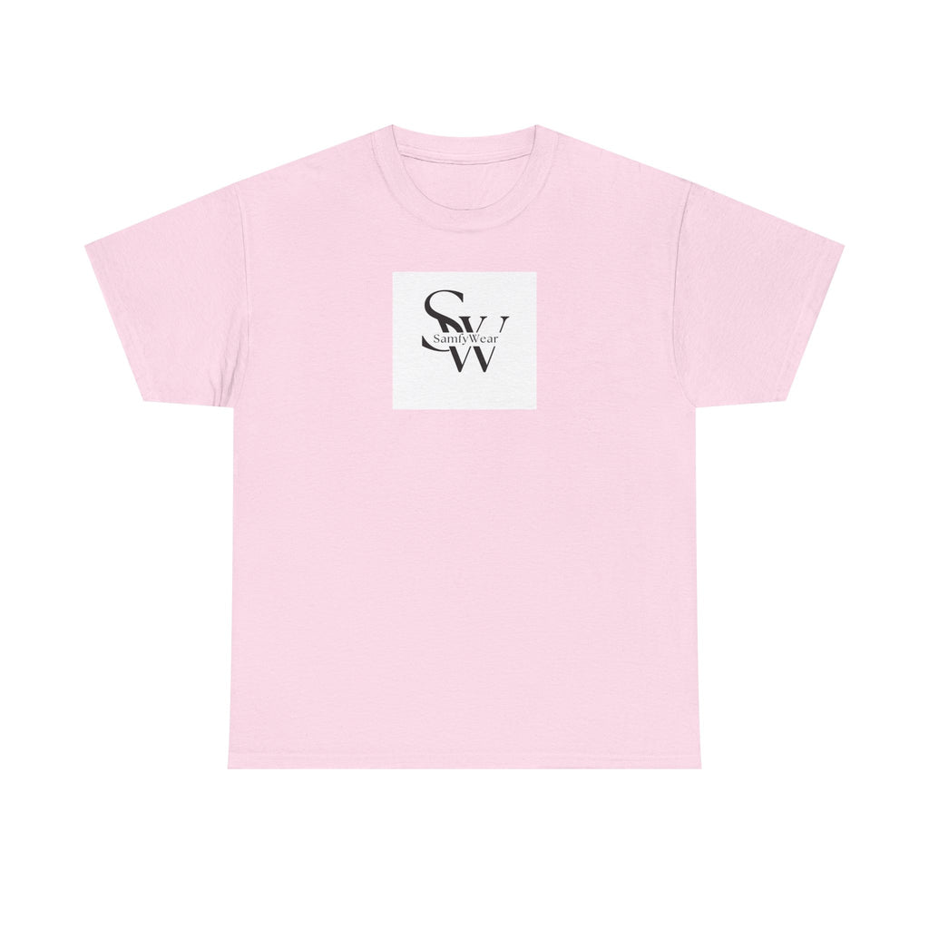 Minimalist 'SW' Monogram Tee — Small Chest Logo Cotton T-Shirt