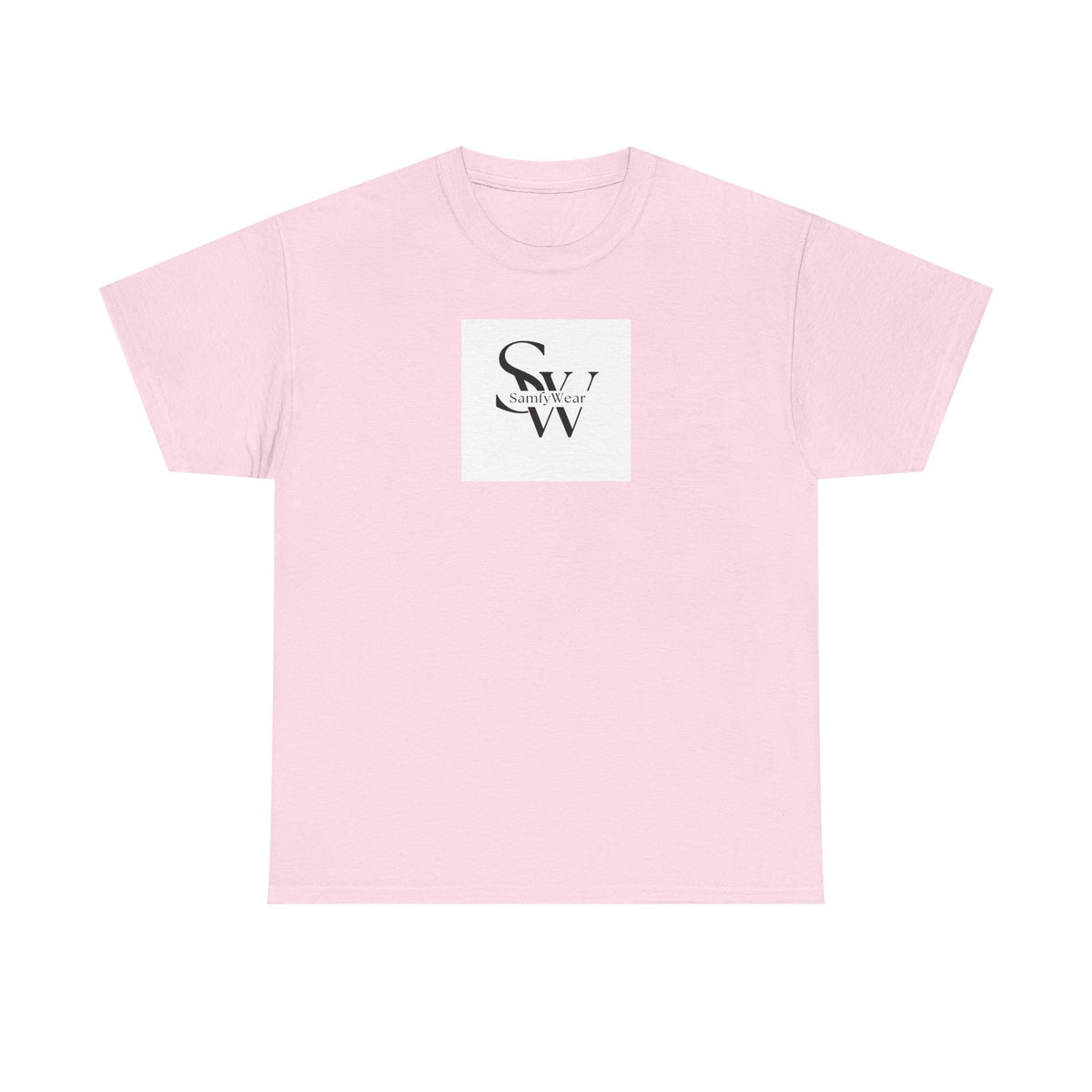 Minimalist 'SW' Monogram Tee — Small Chest Logo Cotton T-Shirt