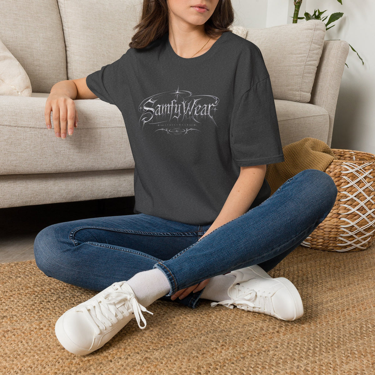 Sanity Wear Gothic Logo T‑Shirt — Edgy Streetwear Graphic Tee