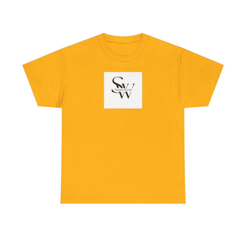 Minimalist 'SW' Monogram Tee — Small Chest Logo Cotton T-Shirt