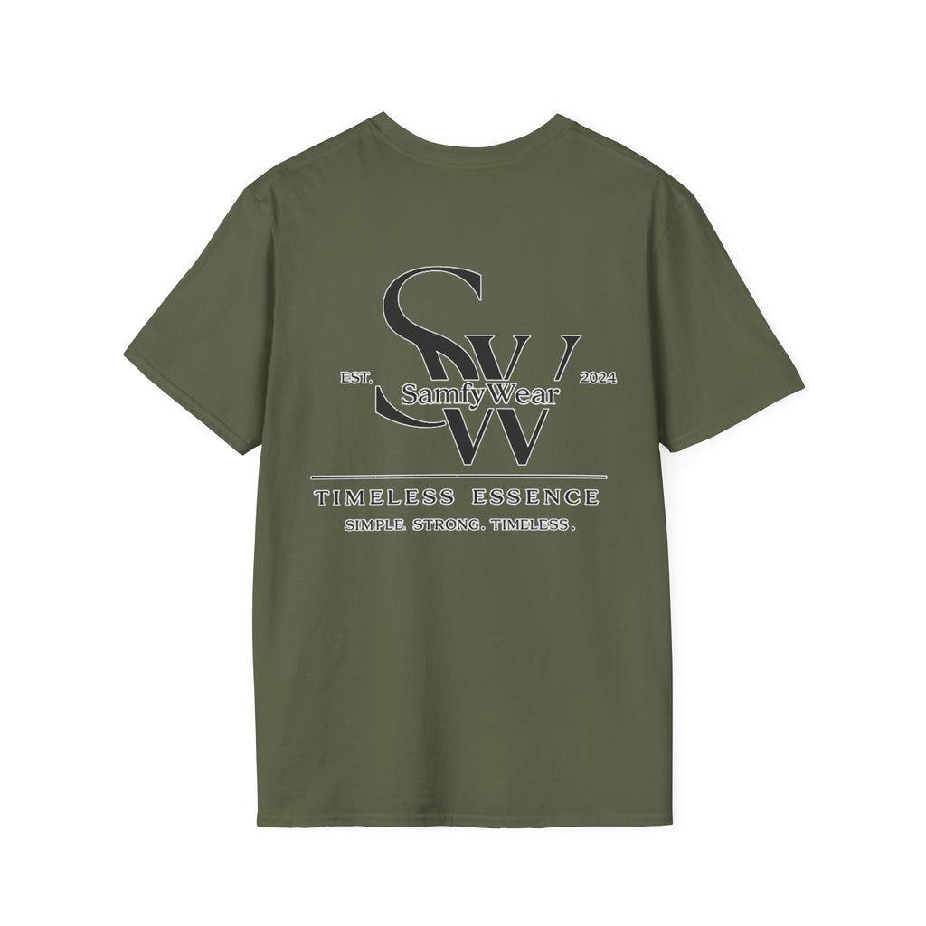 SamfyWear Minimal Logo T‑Shirt — Classic Monogram Tee