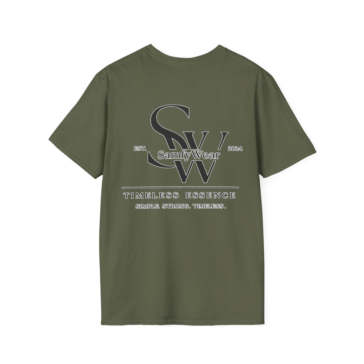 SamfyWear Minimal Logo T‑Shirt — Classic Monogram Tee