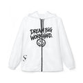 Dream Big Work Hard Windbreaker Jacket – Graffiti Smile Hooded Windbreaker