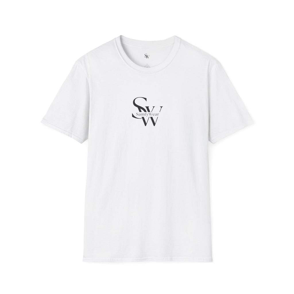 Minimalist Monogram T‑Shirt — 'SW' Slim Script Logo