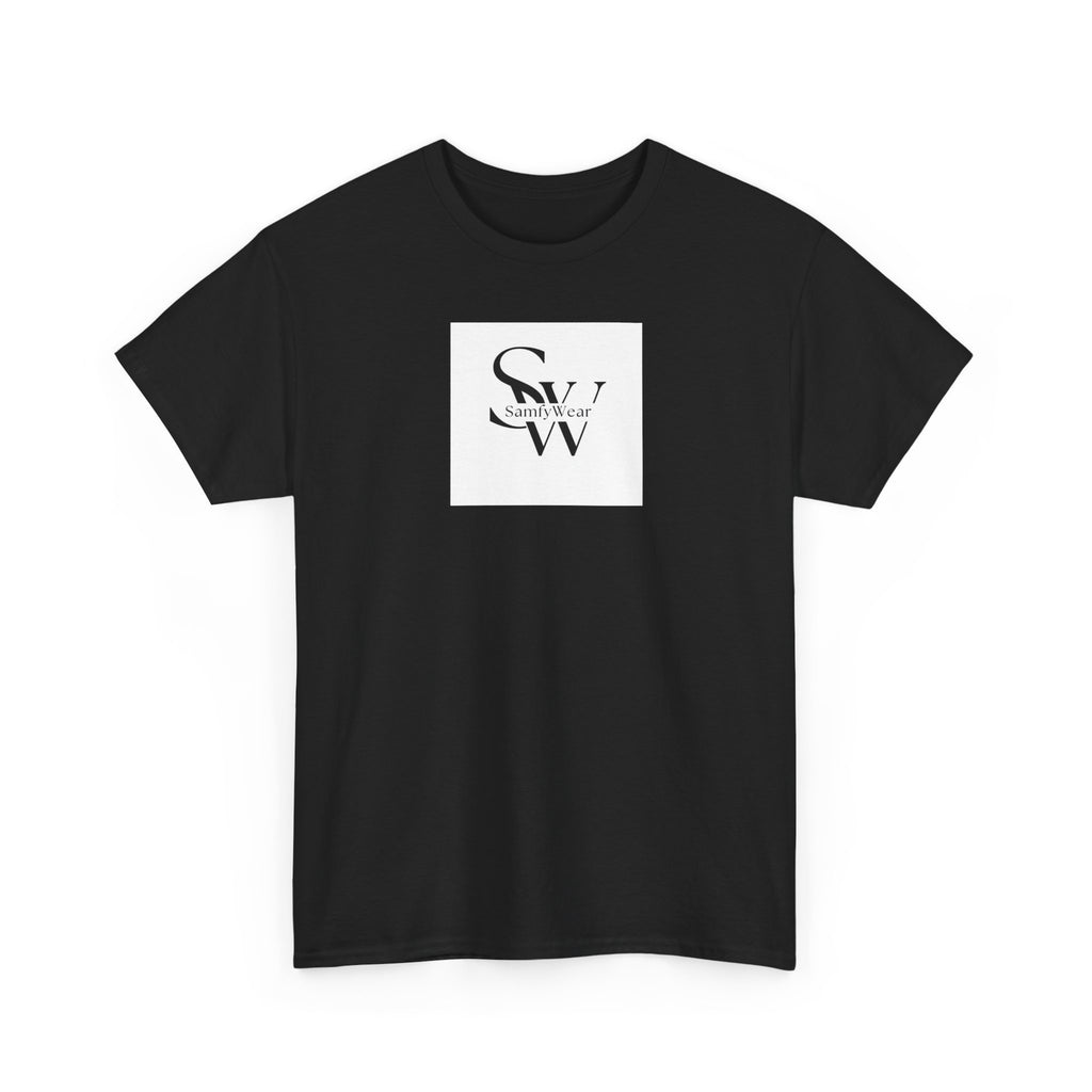 Minimalist 'SW' Monogram Tee — Small Chest Logo Cotton T-Shirt