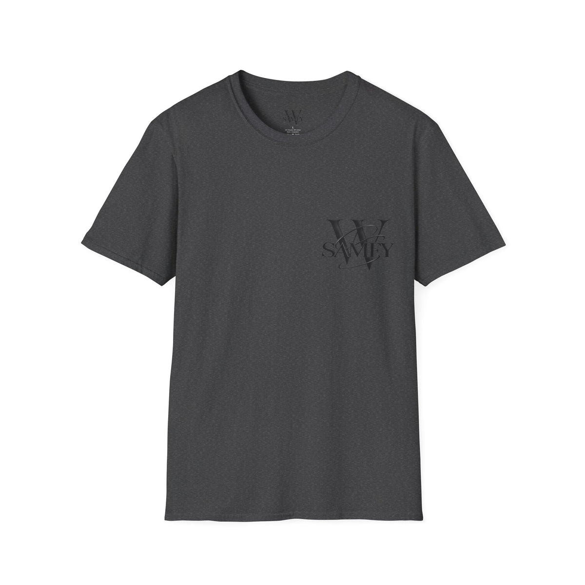 Minimal Monogram 'W' & 'SAMEY' Chest Logo T-Shirt