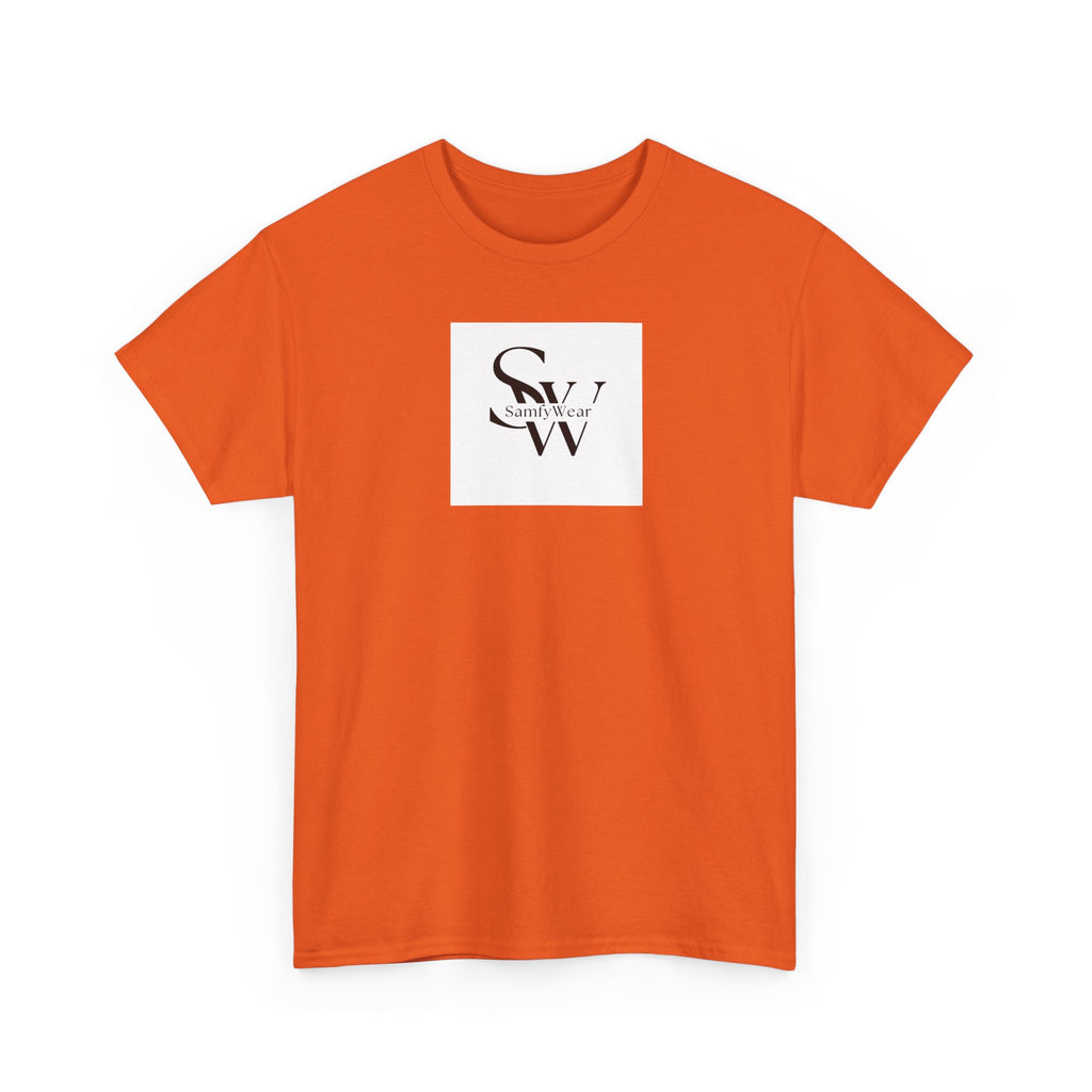 Minimalist 'SW' Monogram Tee — Small Chest Logo Cotton T-Shirt