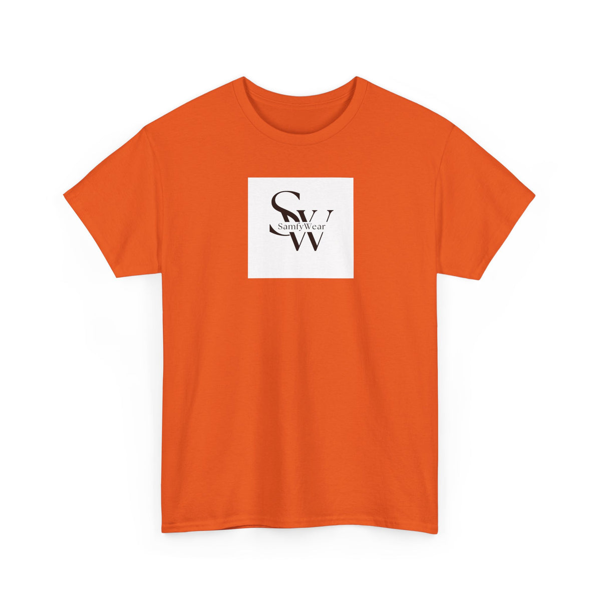 Minimalist 'SW' Monogram Tee — Small Chest Logo Cotton T-Shirt