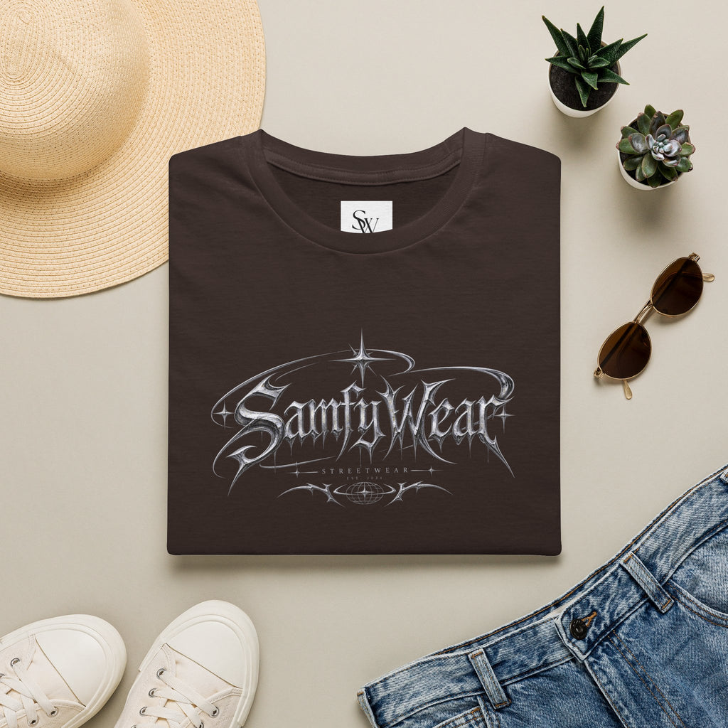 Sanity Wear Gothic Logo T‑Shirt — Edgy Streetwear Graphic Tee