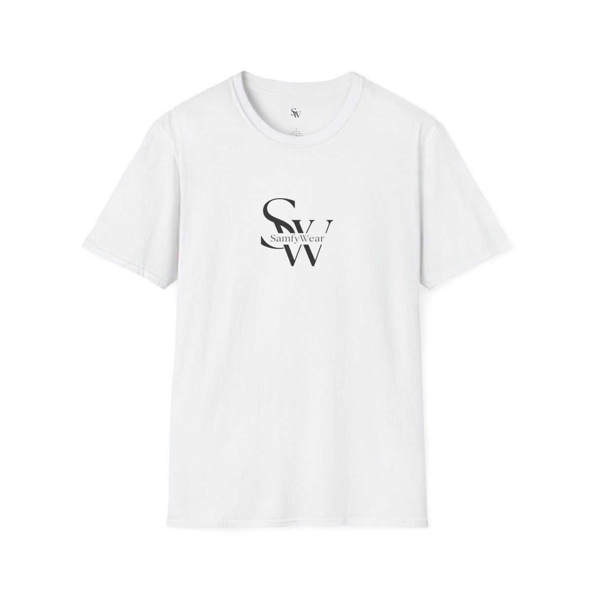 SamfyWear Minimal Logo T‑Shirt — Classic Monogram Tee