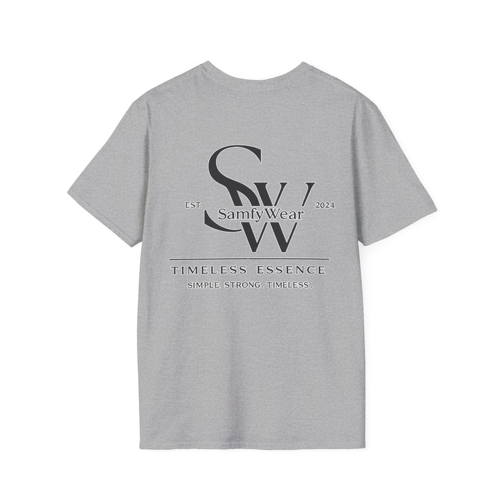 SamfyWear Minimal Logo T‑Shirt — Classic Monogram Tee