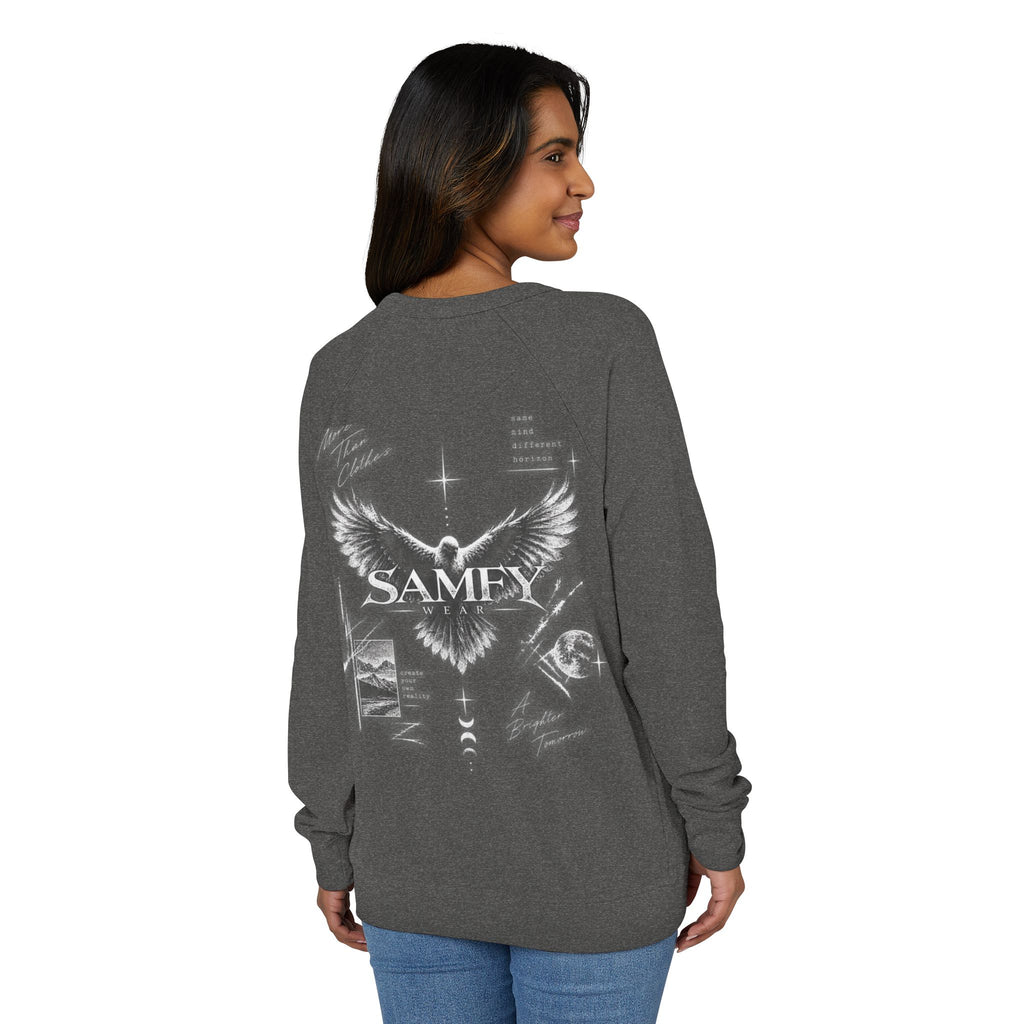 Samey Angel Wings Graphic Crewneck Sweatshirt