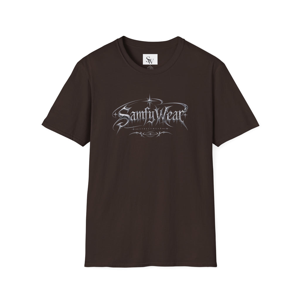 Sanity Wear Gothic Logo T‑Shirt — Edgy Streetwear Graphic Tee