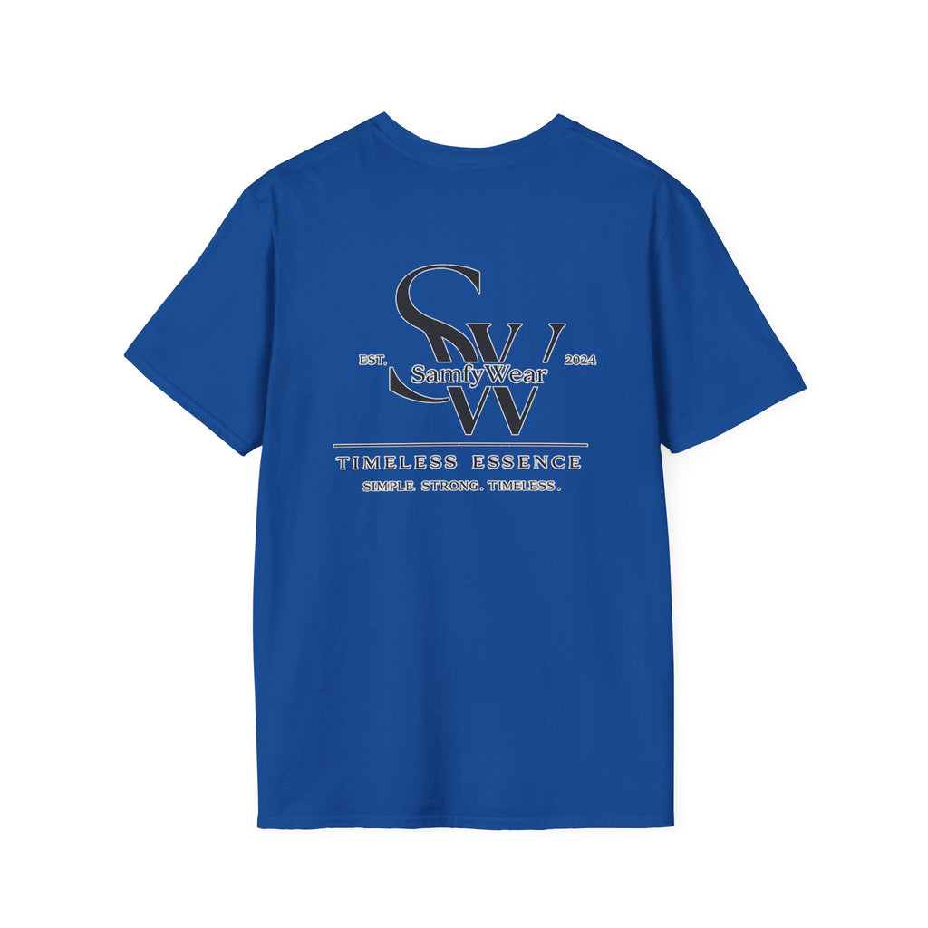 Minimalist Monogram T‑Shirt — 'SW' Slim Script Logo