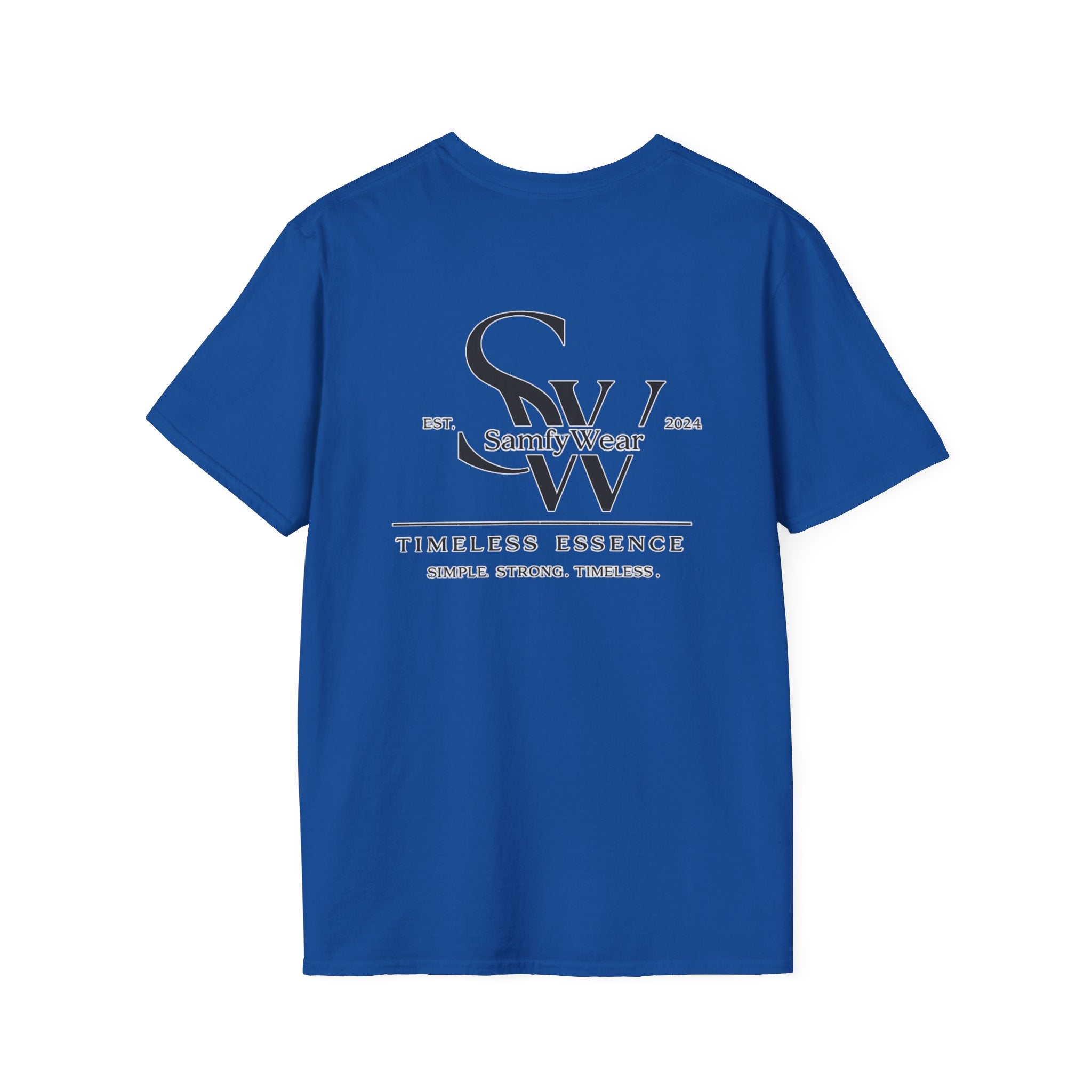Minimalist Monogram T‑Shirt — 'SW' Slim Script Logo