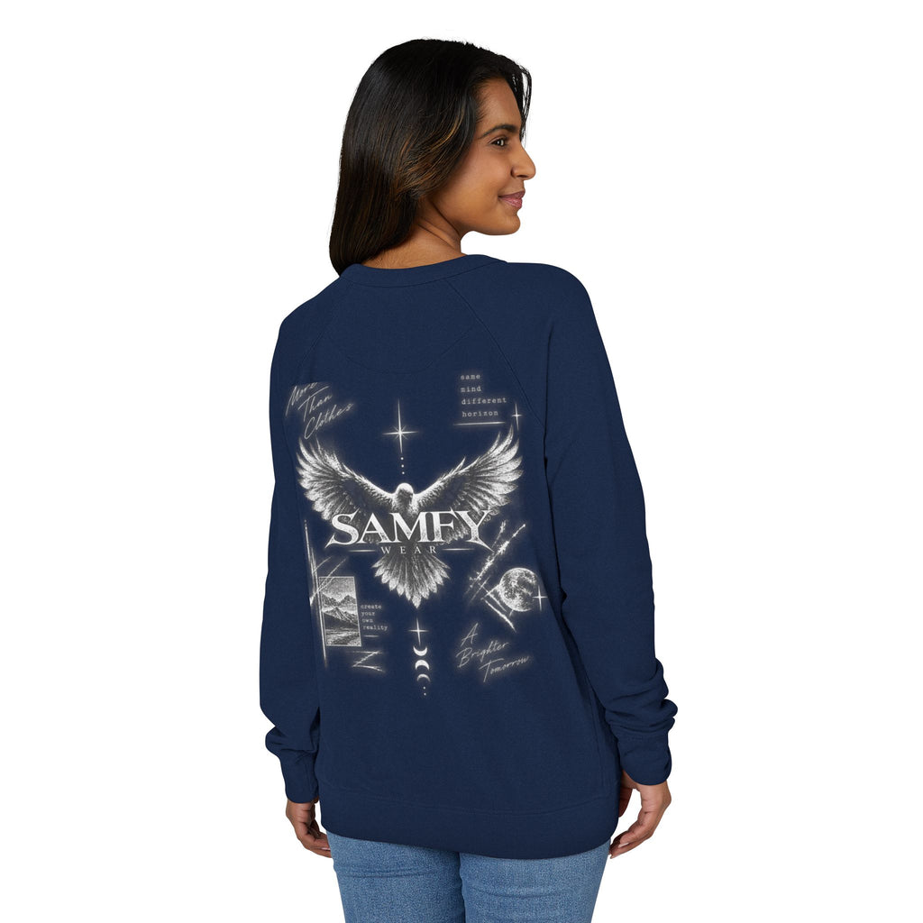 Samey Angel Wings Graphic Crewneck Sweatshirt